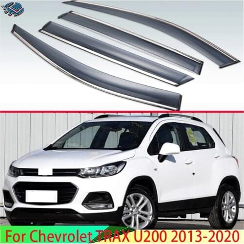 For Chevrolet TRAX 2014 2015 2016 2017 2018 Plastic Exterior Visor Vent Shades Window Sun Rain Guard Deflector 4pcs