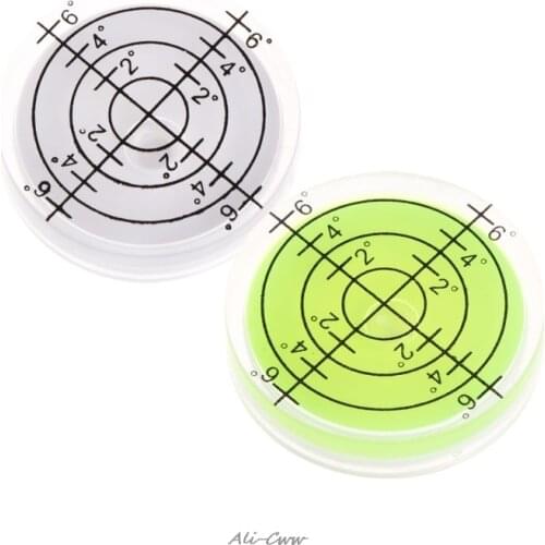 4X7B 32x7mm Bulls-eye Bubble Degree Marked Surface Spirit Level For Camera Circular