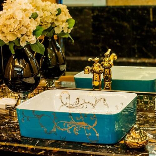 Art above counter basin bathroom ceramic wash basin washbasin art basin wash basin LO618412