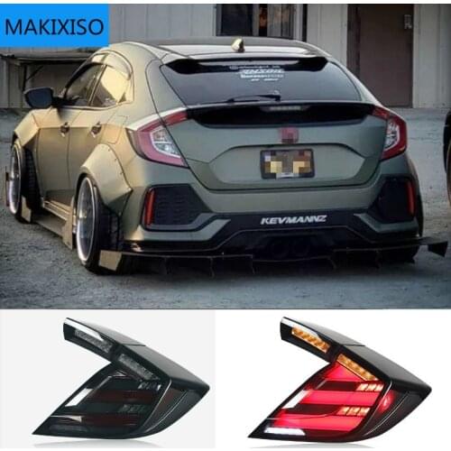 Car Styling Taillight Tail lights For Honda Civic Type R 10th hatchback 2020 2021 DRL+ Dynamic Turn Signal + Reverse + Brake LED