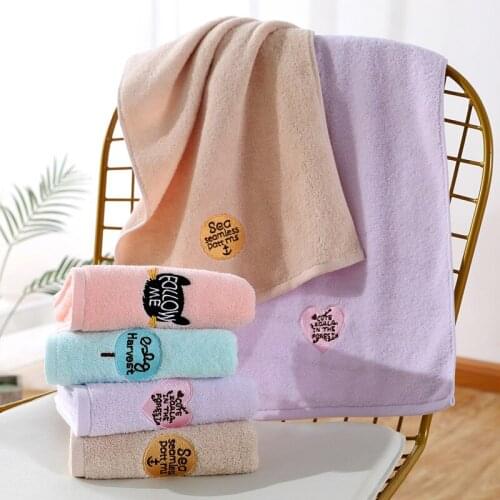 RUBYLOVE 35*75cm Quickly Dry Soft Cotton Embroidery Ivory Wreath Towels Home Textile Face Hair Hand Towel Gift