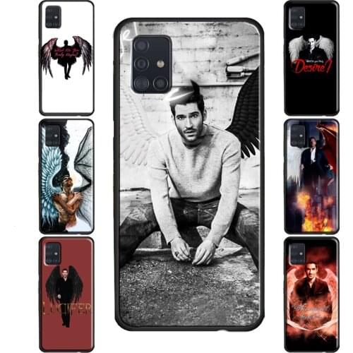 American TV Lucifer Angel Case For Samsung Galaxy S21 Ultra Note 20 S8 S9 S10 Plus S20 FE S10e Note 9 Note 10 Plus