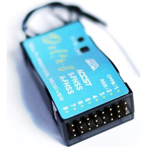 Frsky S-FHSS 8-Channel Delta-8 Receiver supports Futaba 6J 8J 10J Transmitter RC Part
