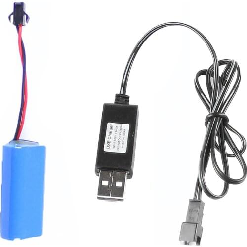 HIINST Upgrade Set Battery & Charging Cable Part Kit For 1/16 WPL RC Military Truck 2020 NEW RC toy high quality upgrade parts