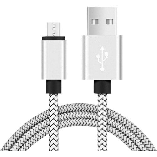 Micro USB Plug Charging Cable Nylon Wire Charger For Xiaomi iphone Redmi Note For Huawei Oneplus Samsung TXTB1