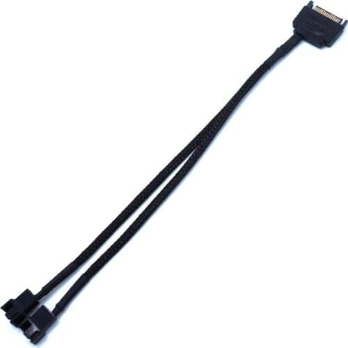 Computer cooling fan HUB one to two SATA to 3pin/4pin package network one for two expansion SATA adapter cable