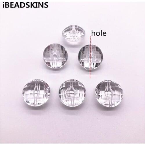 New arrival 19mm 210pcs clear Acrylic Round flat shape beads for stud earrings/earrings accessories/Earring parts/ jewelry DIY