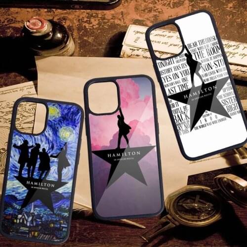 Hamilton Musical Lyrics fashion Phone Case PC for iPhone 11 12 pro XS MAX 8 7 6 6S Plus X 5S SE 2020 XR