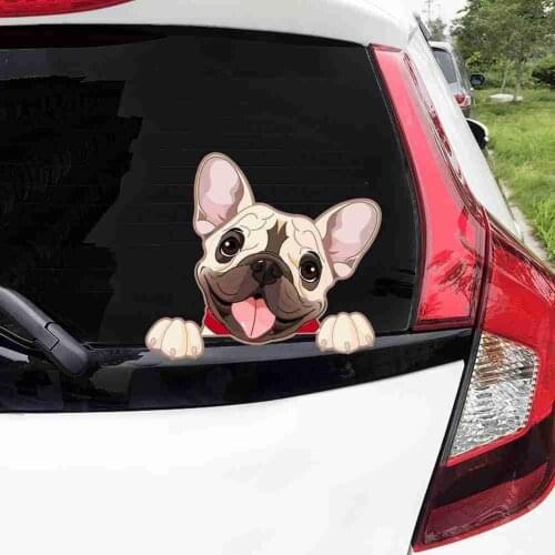 13cm X 11cm French Bulldog Sticker Pet Dog Vinyl Decal Animal Cartoon Cute Car Stickers Waterproof Bumper Accessories