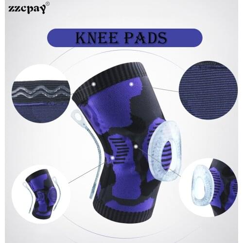 1PCS Knee Pads Basketball Outdoor Sports Knee Pads Protection Skeleton Mountain Bike Knee Pads Football Volleyball Knee Pads