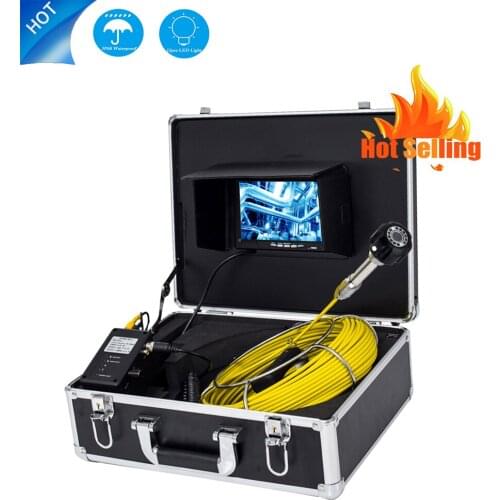 Newest 7inch LCD Endoscope Camera Inspection Sewer Pipe Camera 20m 30m 40m 50m &720P HD Monitor