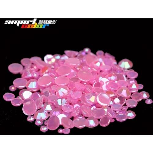 Newest Fashion Many Sizes Jelly Rose Color Acrylic Rhinestones ShoesClothing Decorations Sparkling Nail Art Decorations