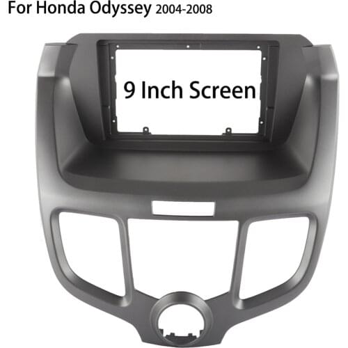 New Black ABS Dashboard Frame Replace For Honda Odyssey RB1 2004-2008 9" Screen Android Car DVD Radio Navigation Dash Panel