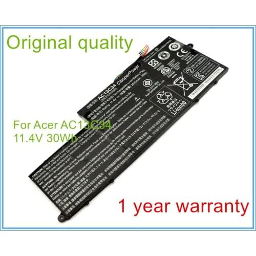 Original Laptop Batteries for V5-122P AC13C34 Batteries AC13C34 11.4V 2640mAh 30WH