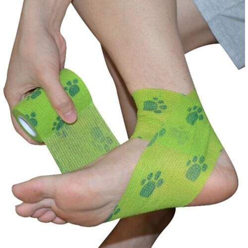 Outdoor Medical Bandage first aid kit Colorful Pet Bandage Adhesive elastic bandage Self adhesive breathable Tape