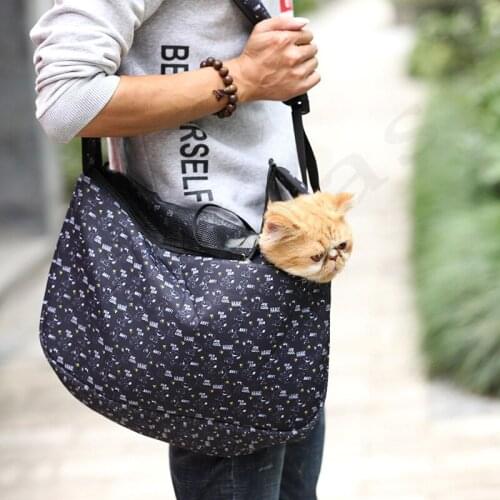 Pet Puppy Carrier S/LOutdoor Travel Pet Carrier Dog Slings Shoulder Bag Oxford Single Comfort Handbag Tote Pouch Cat Carrier