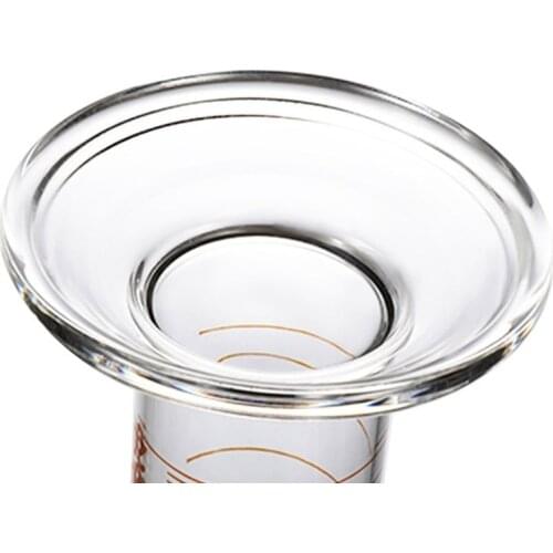 K1KA 100 ml Plastic Measuring Cylinder Liquid Measuring Tools Compatible with Chemistry Kitchen Thick Glass Transparent