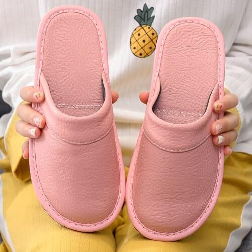 2021 Summer Fashion artificial leather Slippers women Indoor slides unisex Large size 42 43 44 45 46 casual slippers ladies shoe