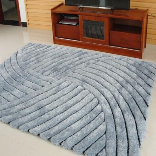 Modern Brief Stretch Yarn Carpets For Living Room 3D Thicken Bedroom Rugs And Carpets Coffee Table Solid Area Rugs 120x170cm