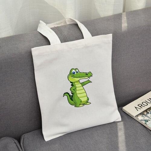Korean Cute Funny Shoulder Bag Female New Cartoon Harajuku Letter Print Japanese Dinosaur Fashion Casual Summer Shoulder Bags