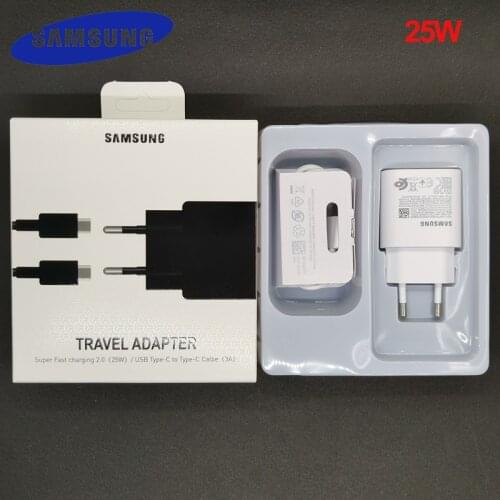 Samsung 25W Super Fast Charger PD Super Fast Charging Power Adapter For Galaxy S20 S21 note 20 Ultra 10 plus S20FE S21FE A71 A72