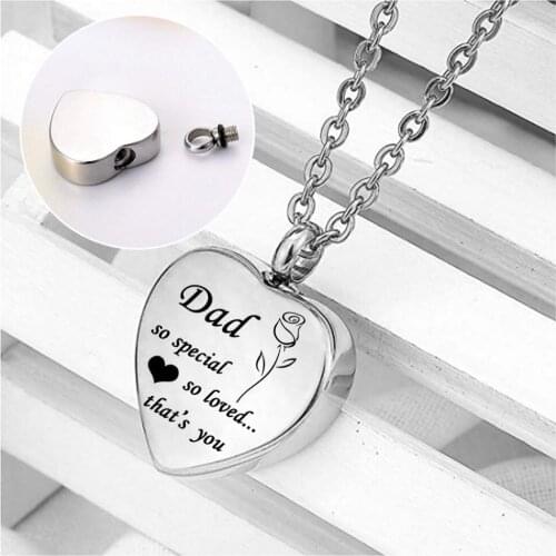 So Special, So Loved, Thats You. Cremation Urn Keepsake Rose Flower Pendant Memorial Ashes Heart Necklace Jewelry for Ashes