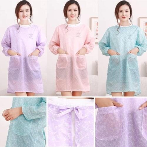 Waterproof Apron Cooking Kitchen Aprons For Women Home Cleaning Hairdresser Baking BBQ Oil-proof Apron Bibs Kitchen Accessory