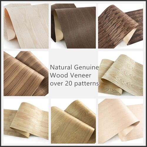 Reconstituted Natural Genuine Wood Veneer 60x250m Ash Oak Cherry Teak Bubinga Wenge Rosewood Lacewood Zebrawood Walnut Sapele
