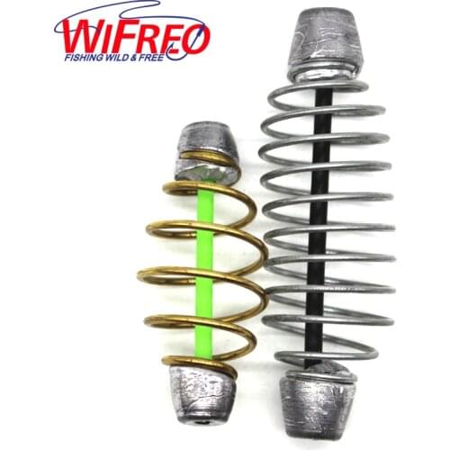 Wifreo 1Piece 16g 30g Lead Weight Method Lead Bait Feeder with Inline Tube for Carp Fishing Catfish Angling