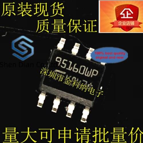 10pcs 100% orginal new in stock Genuine M95160-WMN6TP 95160WP SOP-8 memory chip