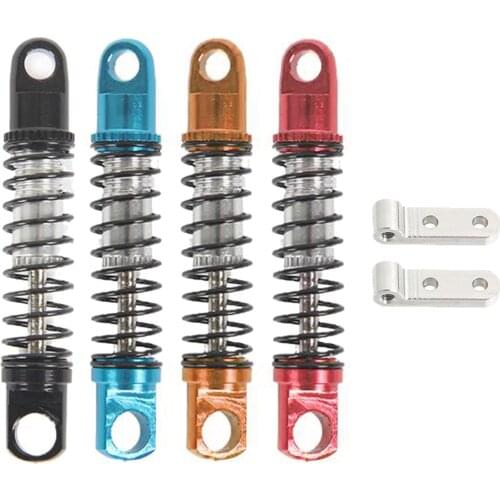 2PCS RC Aluminum Shock Absorber Spring for WPL D12 1/10 Scale RC Off-Road Crawler Car Semi Pickup Truck Accessory Upgrade