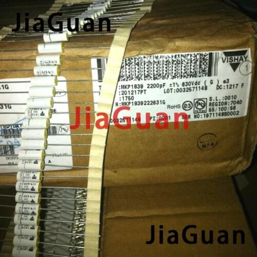 20PCS NEW VISHAY MKP1839 2200PF 630V 1% 5X10MM ERO axial film capacitor 222/630V HiFi audio 630v222 2N2
