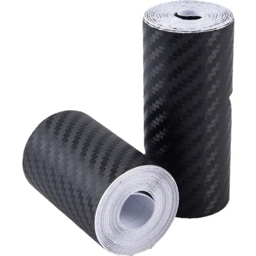 3D Carbon Fiber Car Sticker Paste Protector Door Side Anti Scratch Tape Film Nano Carbon Fiber Car Stickers