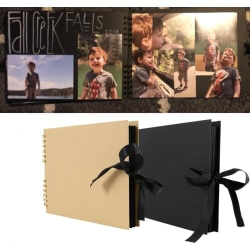 60/80 Pages Photo Albums Scrapbook Paper DIY Craft Album Scrapbooking Picture Album for Wedding Anniversary Gifts Memory Books