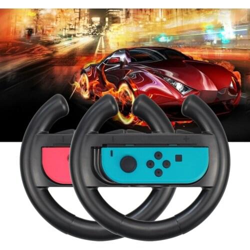 AOLION Game Steering Racing Handle Steer Wheel Holder for Nintend Switch NS Controller Gamepad Hand Grip Stand Support