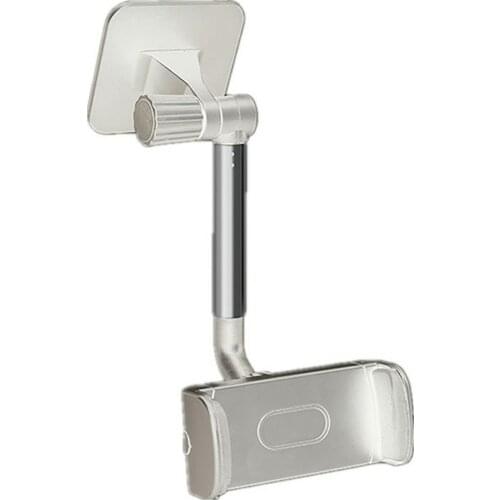 Car Rearview Mirror Mount Phone Holder Adjustable GPS Seat Smartphone Holder Universal Extension Stand Adhesive Type