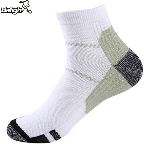 Balight Sports Anti Slip Socks Elastic Compression Cotton Men Socks Sweat-absorbent Casual Deodorant Sports Socks