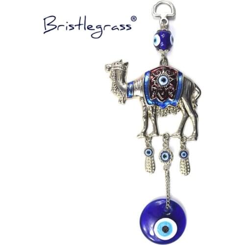 BRISTLEGRASS Turkey Turkish Blue Evil Eye Camel Amulets Lucky Charm Car Wall Hanging Pendants Pendulum Blessing Protection Decor