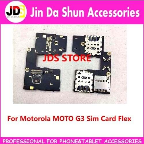 Dual/Single For Motorola Moto G3 G+3 XT1031 XT1033 XT1042 Sim Card Holder Micro SD Memory Socket Slot Tray Flex Cable Ribbon
