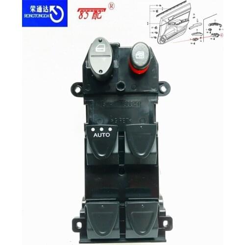 Electric window main switch 35750SNAA11 35750SNVH51 For Honda Civic 2006-2016 Left front glass lifter switch