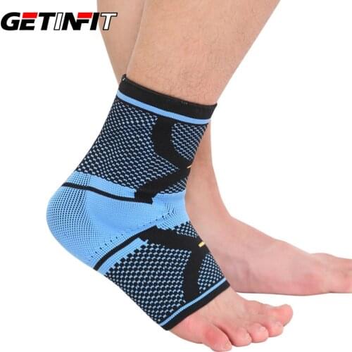 Getinfit 1PCS Sports Ankle Support Ankle Pad Elastic Brace Guard Foot Basketball Football Badminton Anti Sprained Ankles Protect