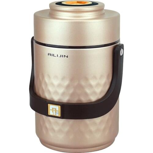 Stainless steel bento pot insulated lunch box three-layer students go to work with large capacity and multi-layer insulation box