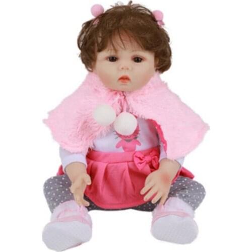 New style, full body silicone, simulation, rebirth doll, silicone Reborn Doll 18 "48CM, girls holiday gift, photography props