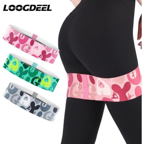 LOOGDEEL Resistance Band Arm Buttocks Muscle Training Lightweight Tension Band Elastic Hip Belt Portable Gym Fitness Equipment