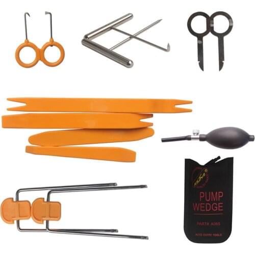 Small size Black Pump Wedge Locksmith Tools Lock Pick Set Open Car Door Lock Opening Tools Car Radio Panel Removal Tools