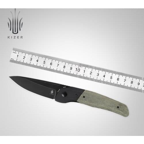 Kizer Hunting Knife Folding V4573N1/N2 In-Yan 2021 New G10 Handle Flipper Survival Outdoor Camping Knives N690 Tactical Knife