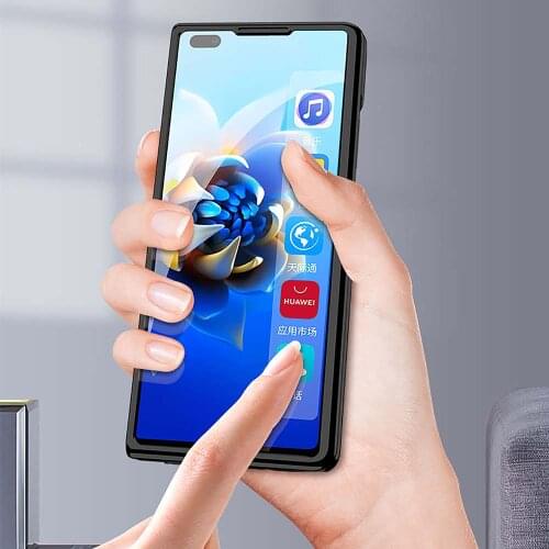 360° Fully Protective Case Ultra Slim Cover Shell for Huawei Matex2 Phone Tempered Film Anti-Scratch Bumper Protector