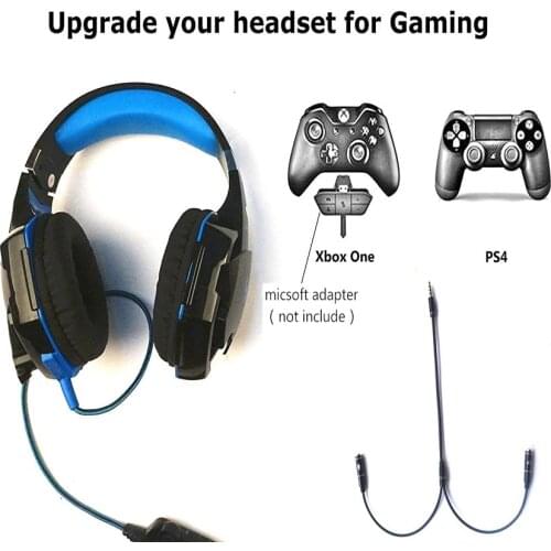 Studyset Portable Headset Adapter Splitter 3.5mm Jack Cable with Separate Mic and Audio Headphone Connector