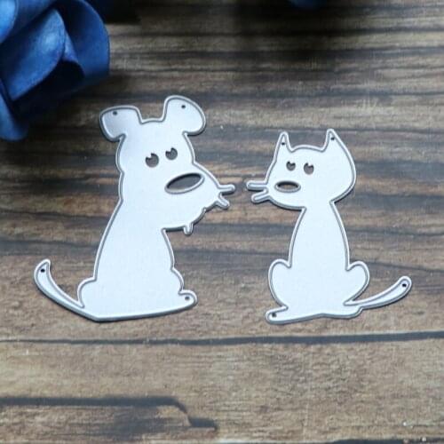 Animal Cat Metal Cutting Dies Stencils for Scrapbooking Stamp/photo Album Decorative Embossing DIY Paper Cards
