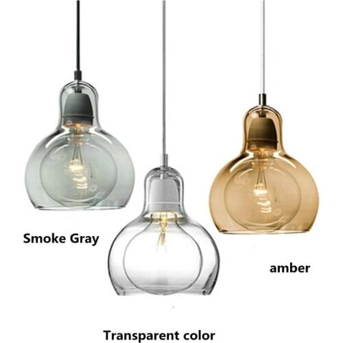 Nordic Glass Chandeliers Home Decor Lights For Bedroom Living Room kitchen Decor E27 Hanging Lights Glass LED Pendant Lamp